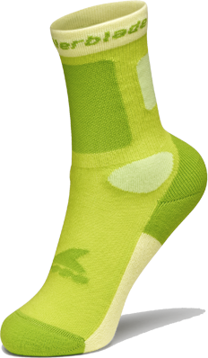 Skate-Socken Kinder gr&uuml;n